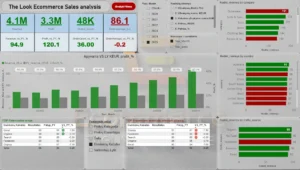 Pavyzdinė duomenų analizė, Viešos Web parduotuvės pateikiamų duomenų statistika, viena Power BI ataskaita